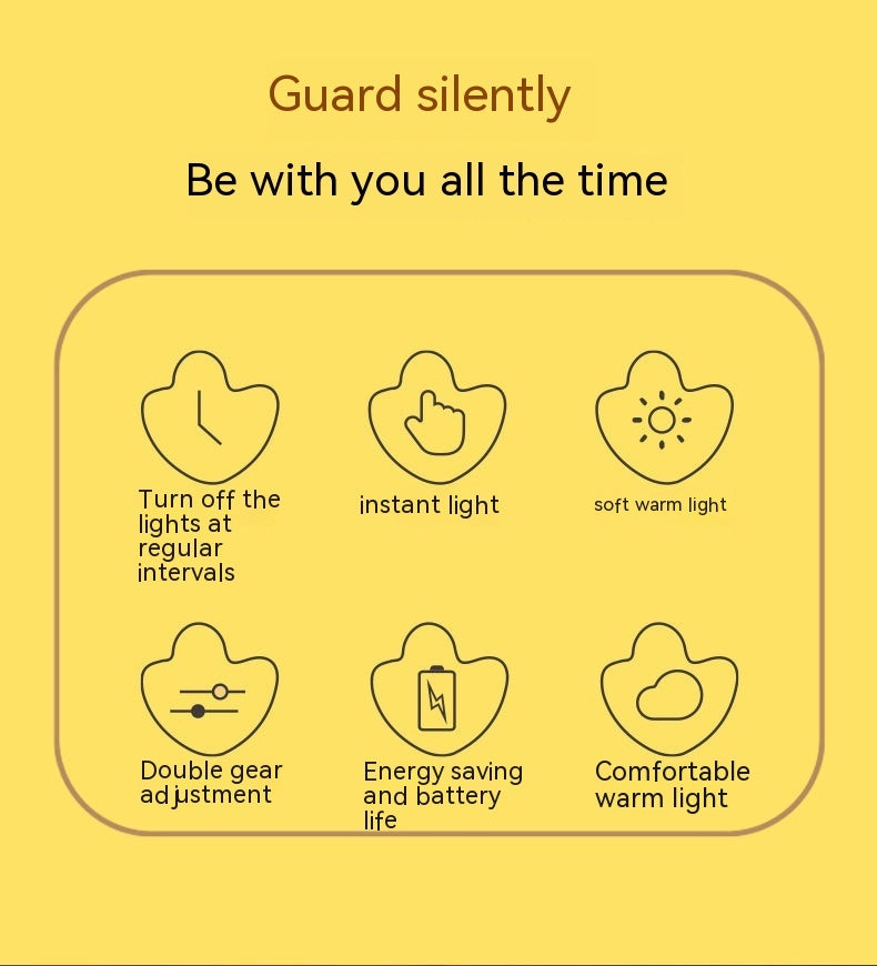 Soft Silicone Duck Night Light – Cute LED Sleeping Lamp with Timer Function