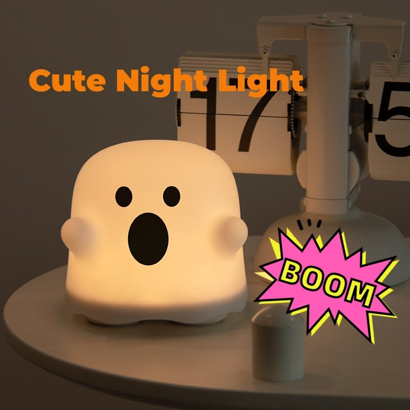 CozyGlow Silicone Night Light – Touch LED Bedside Lamp for Home & Gift Ideas