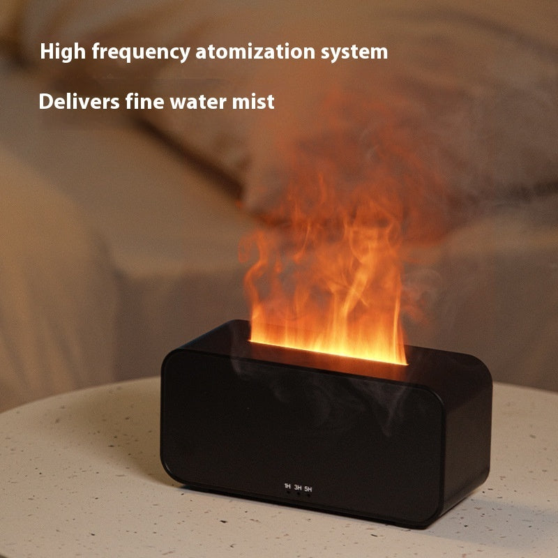 Flame Aroma Diffuser & USB Humidifier – Timing Spray Ultrasonic Aromatherapy Machine