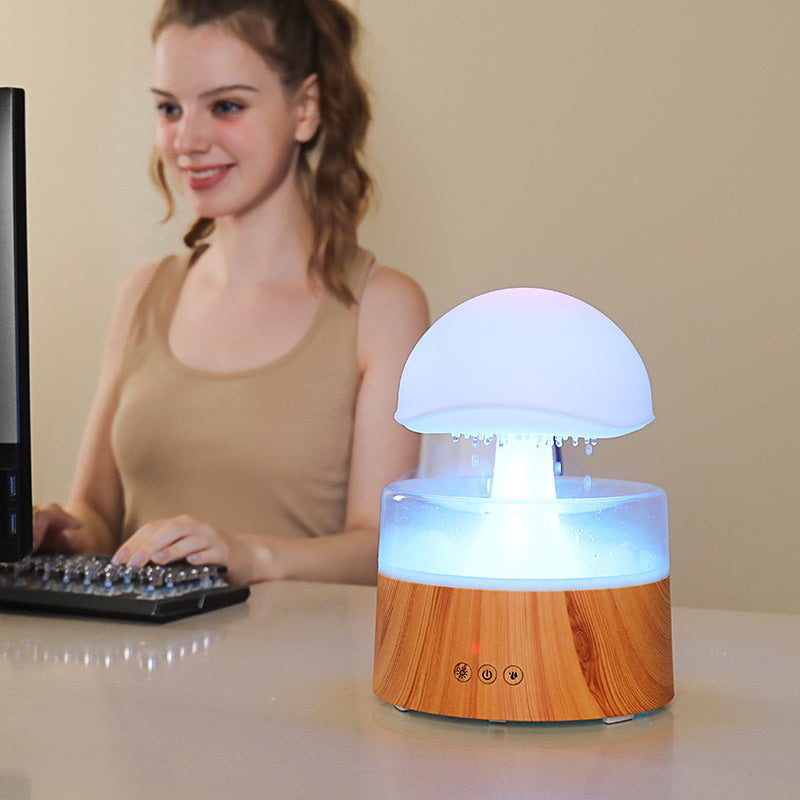 Rain Cloud Humidifier & Essential Oil Diffuser – Soft Mist for Sleep & Relaxation