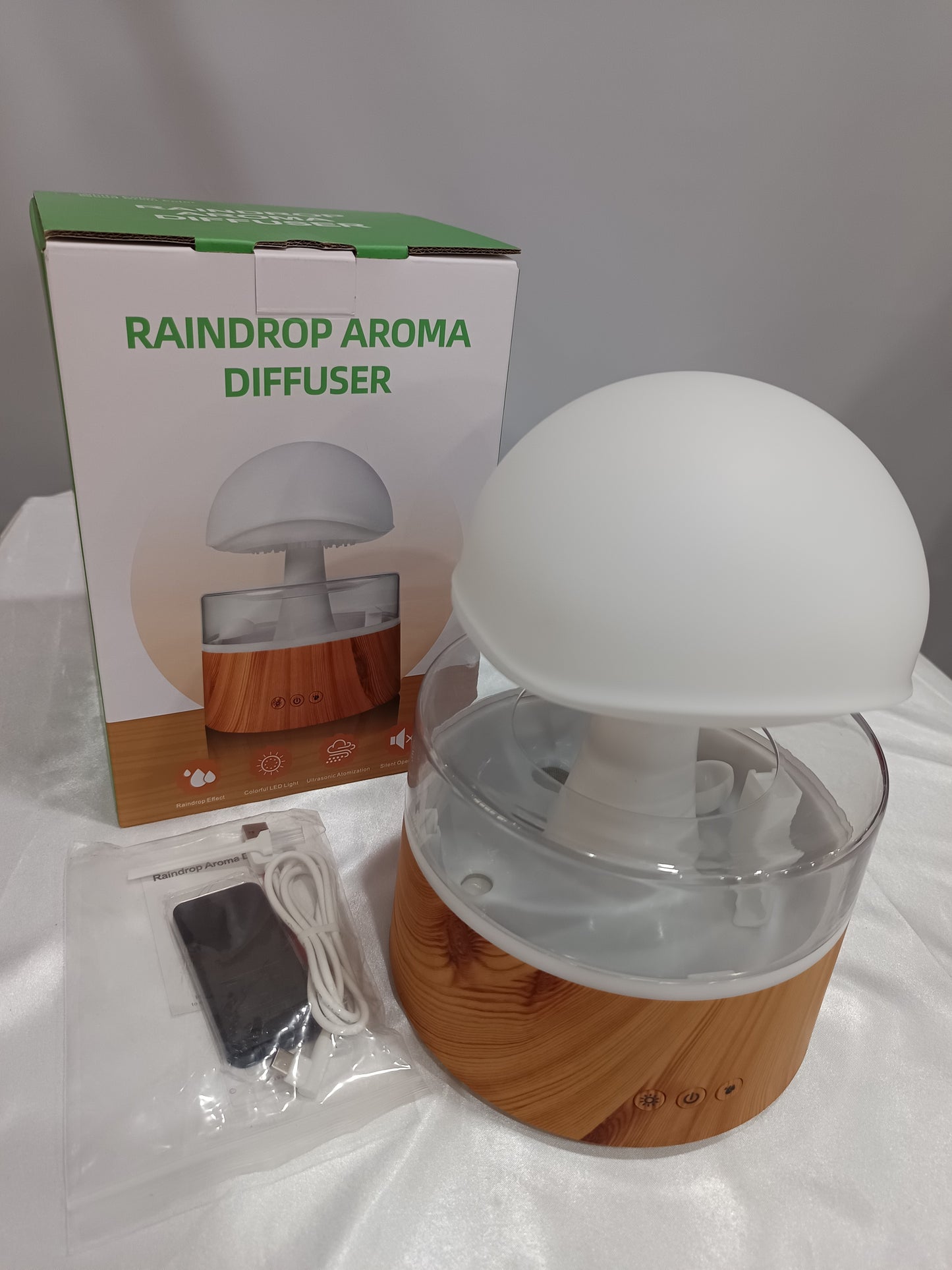 Rain Cloud Humidifier & Essential Oil Diffuser – Soft Mist for Sleep & Relaxation
