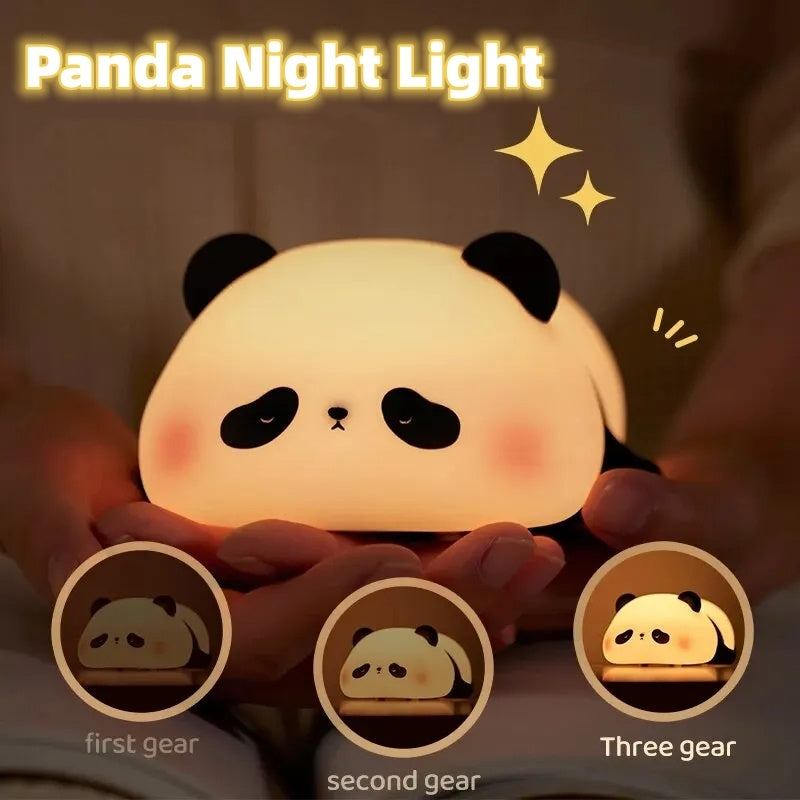 Panda Night Light – Cute Silicone LED Lamp for Kids Bedroom, Nursery & Gift Ideas