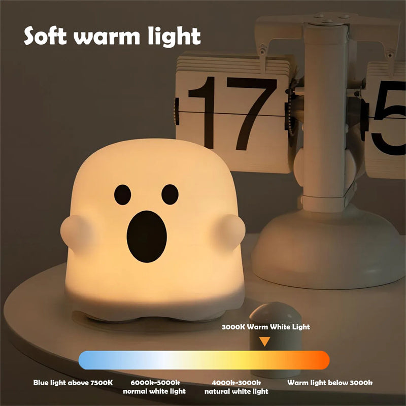 CozyGlow Silicone Night Light – Touch LED Bedside Lamp for Home & Gift Ideas