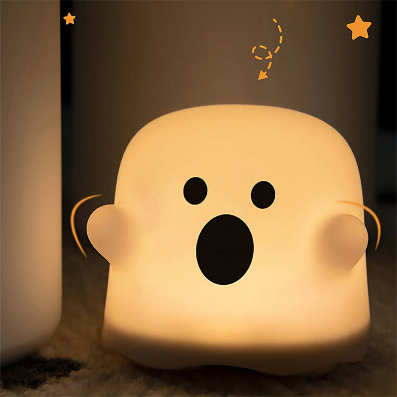 CozyGlow Silicone Night Light – Touch LED Bedside Lamp for Home & Gift Ideas